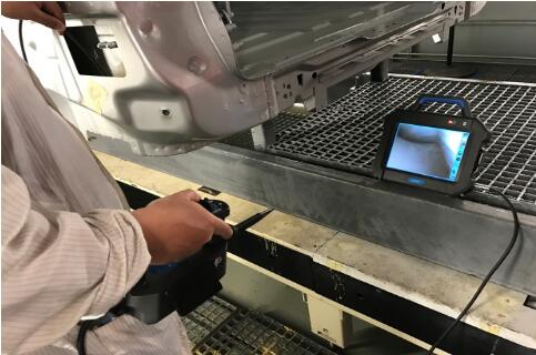 工業(yè)內(nèi)窺鏡的檢測現(xiàn)場